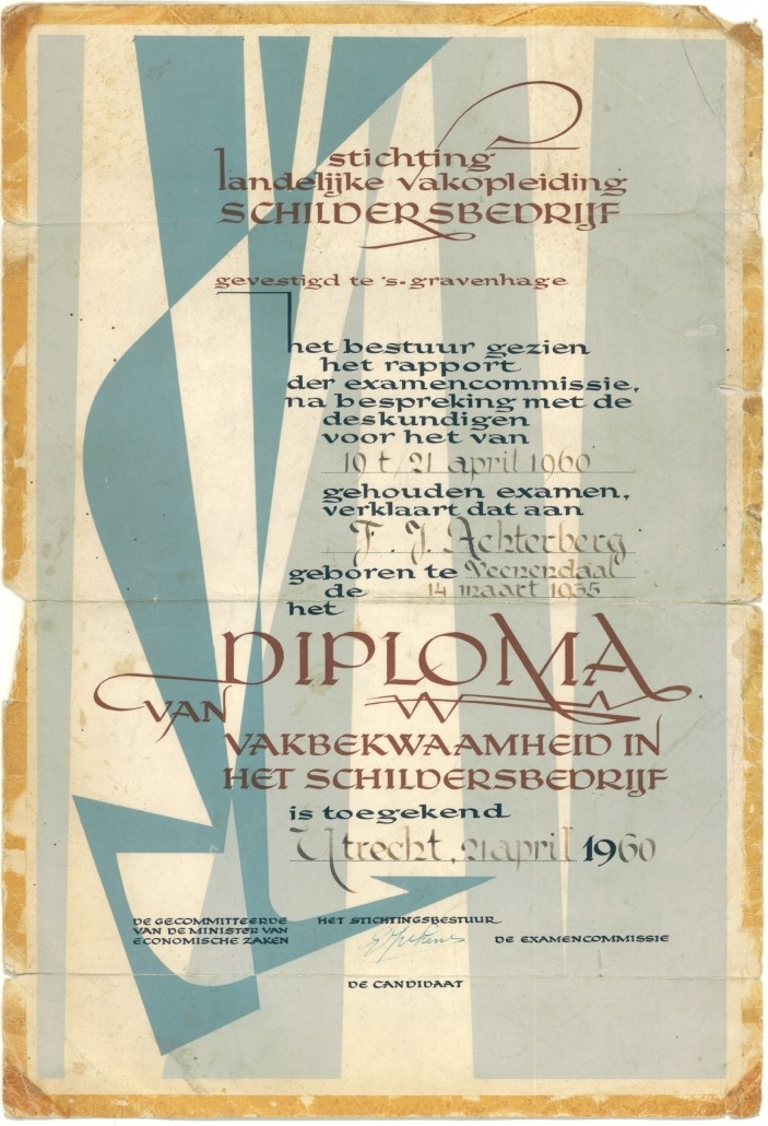 Vakbekwaamheidsdiploma schilder