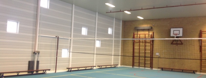 Sportzaal Van Zantenstraat Ede schilderwerk