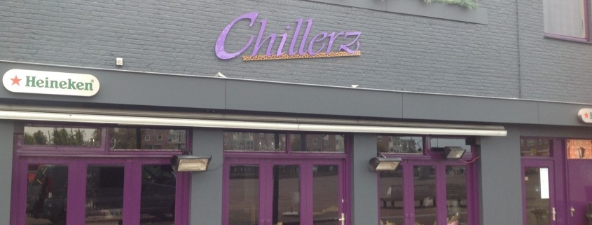 Buitenschilderwerk bij grand café Chillerz in Ede