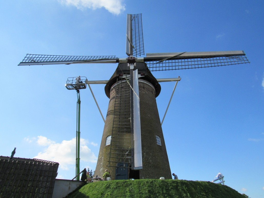 Buitenschilderwerk molen Maallust in Amerongen