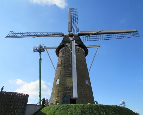 Buitenschilderwerk molen Maallust in Amerongen