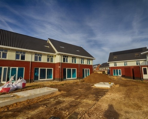 Parkeiland nieuwbouw rijtjeshuis