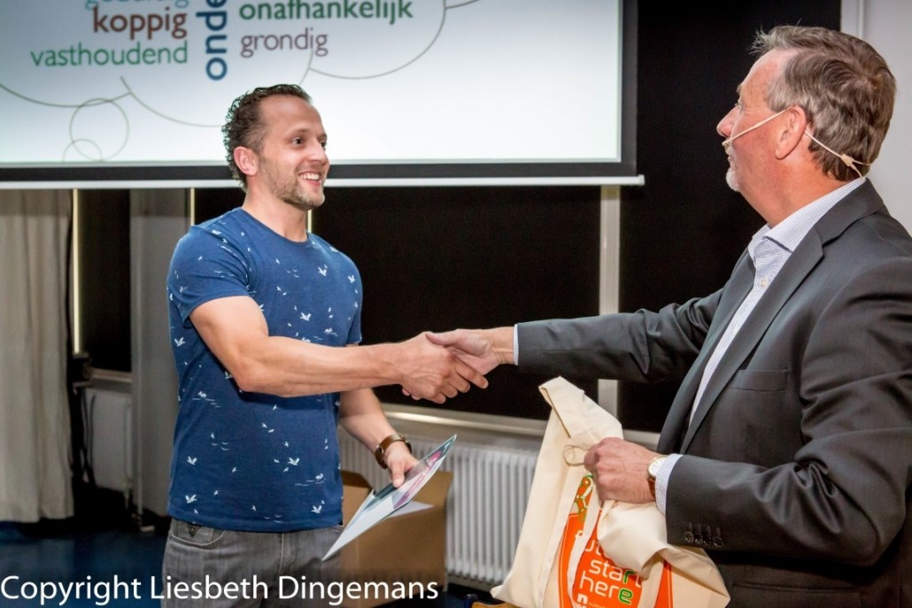 Robin van Beek diploma uitreiking