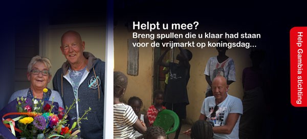 Dirk Veldhuizen helpt kinderen in Gambia