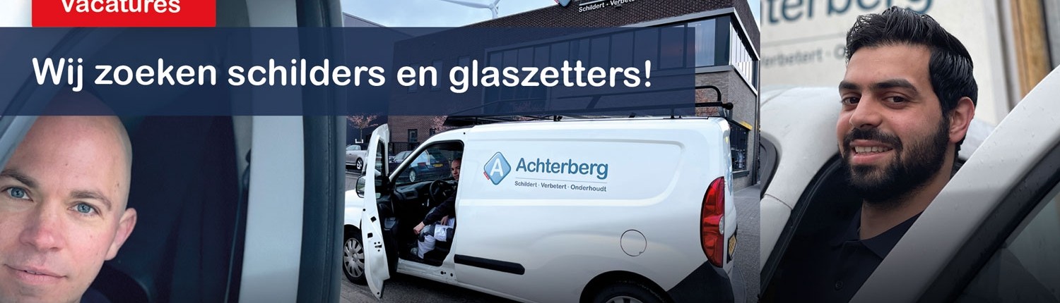 Schilders en glaszetters gezocht