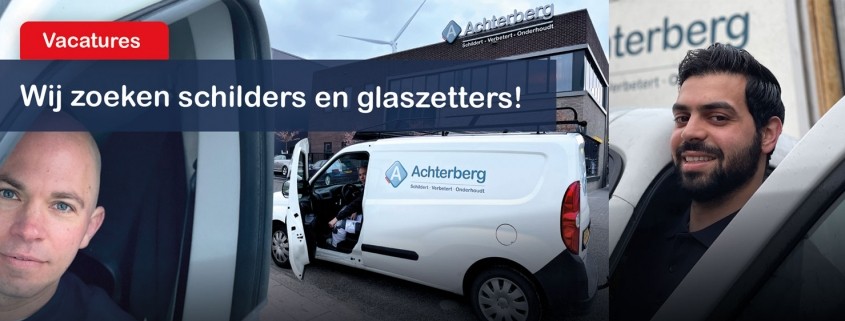 Schilders en glaszetters gezocht