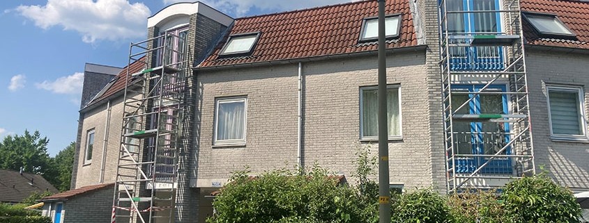 Buitenschilderwerk 32 woningen Nijkerk